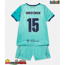 Camisa de Futebol Barcelona Andreas Christensen #15 Equipamento Alternativo Infantil 2026-27 Manga Curta (+ Calças curtas)